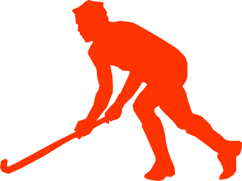 Field Hockey Clipart Female Hockey - Field Hockey Player Clipart (500x373)