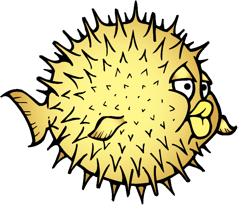 The Puffer Fish Was Like A Party Balloon Filling Up - Open Bsd (800x689)