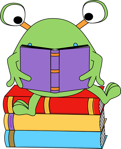 Reading Book Image - Monster Reading (406x500)