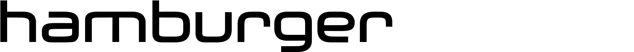 Hamburger Dialog Logo Black And White - Graphics (2400x197)