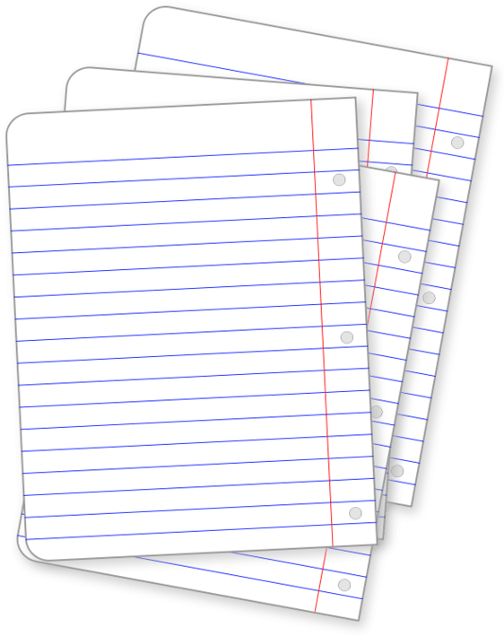Lined Paper Clipart Clipart - Clip Art (587x760)