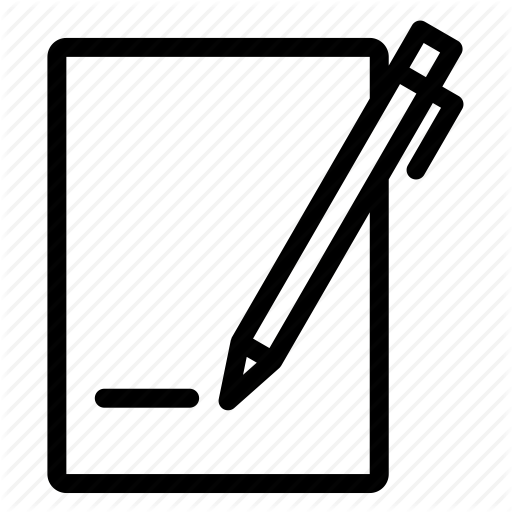 Paper Sheet Clipart Writing - Bike (512x512)