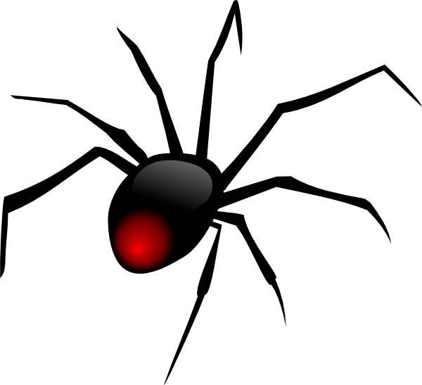 Spider Clipart Funny Free Clipart Image - Spider Clipart Png (600x547)