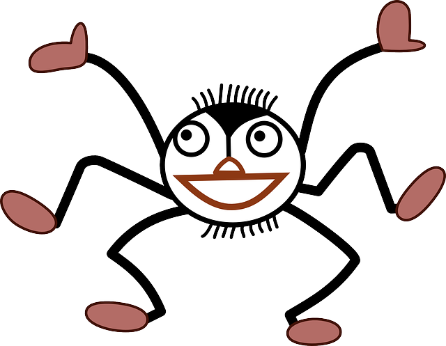 Shoes Spider, Arachnid, Funny, Legs Eight, Feet, Shoes - Little Miss Muffet Spider (640x497)
