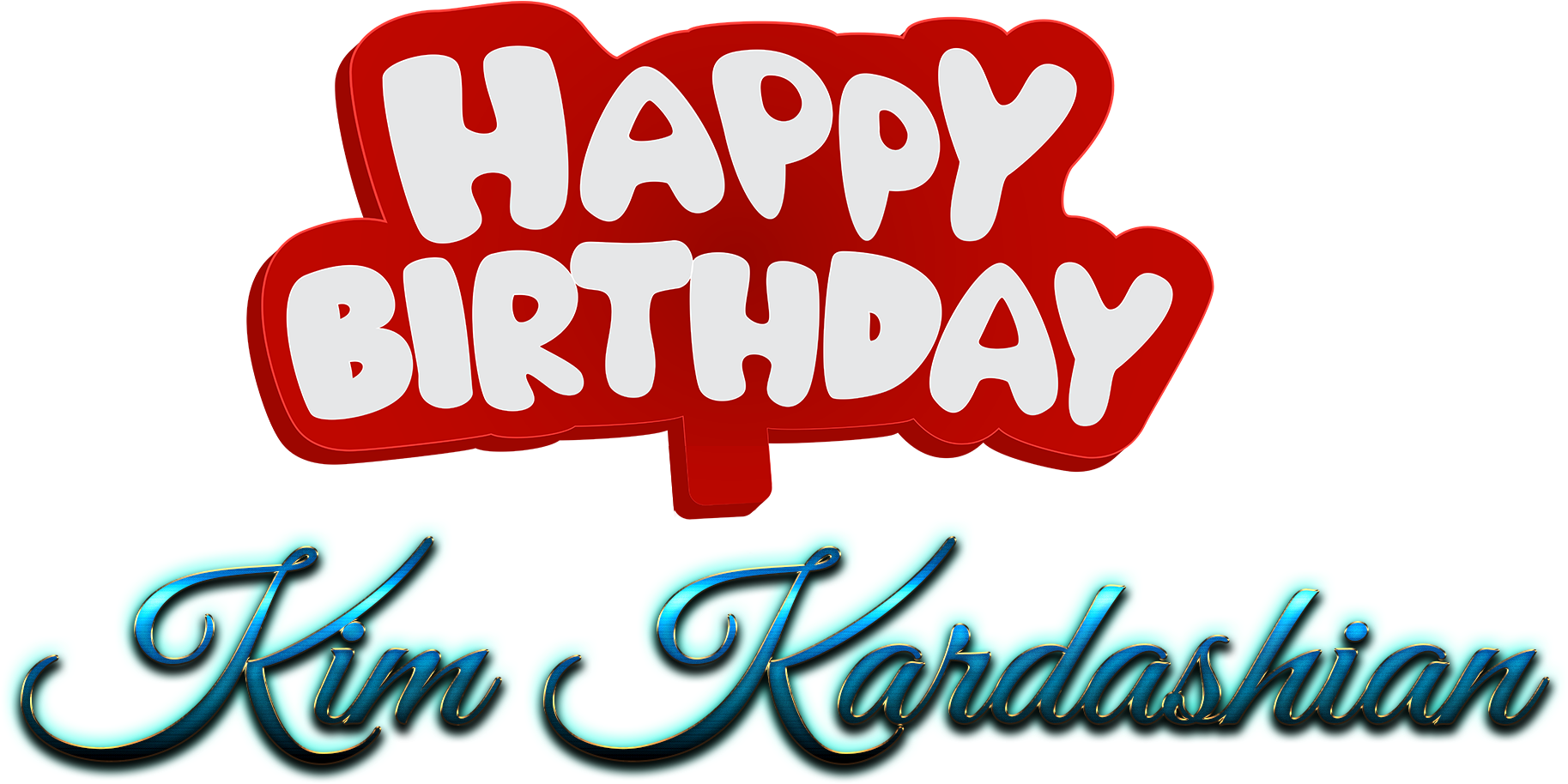 Happy Birthday Clipart Kim - Calligraphy (1920x1200)