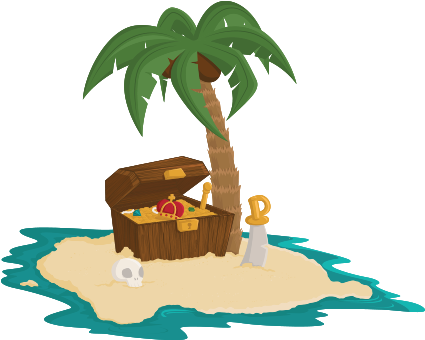 Trésor Pirate Sticker - Ile Au Tresor Png (450x450)