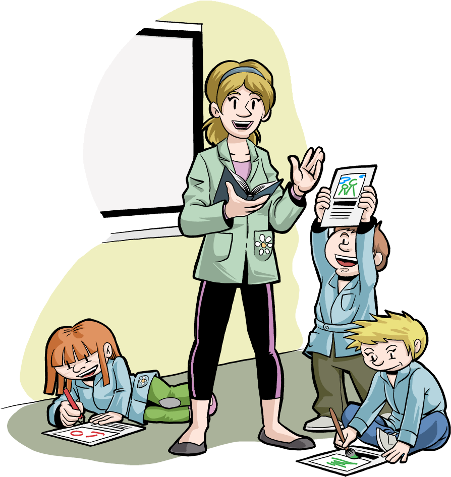 Concurso Que Sirve Para Estimular La Creatividad De - Escolares Dibujo (920x1142)