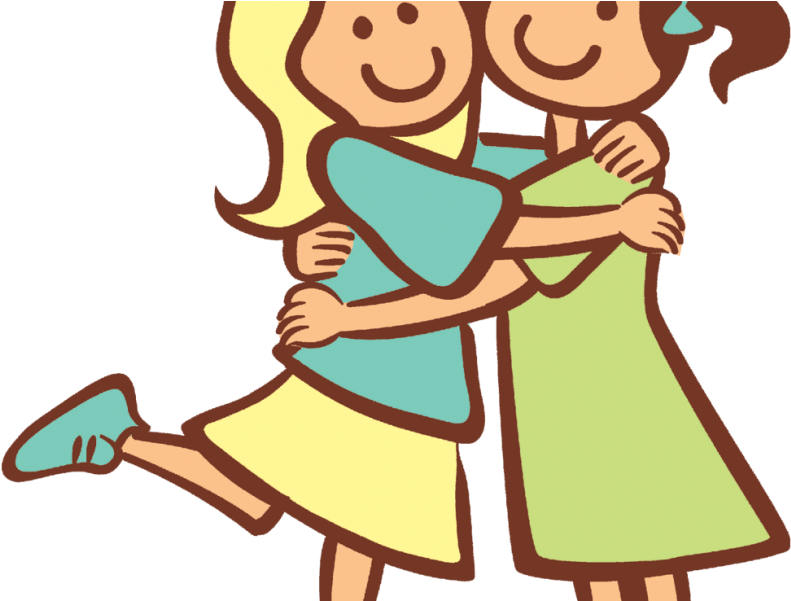 Friendship Hug Clip Art - Best Friend Clipart (800x600)