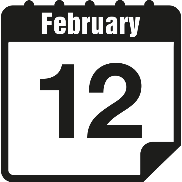 Heat Clipart February Calendar - Parallel (626x626)