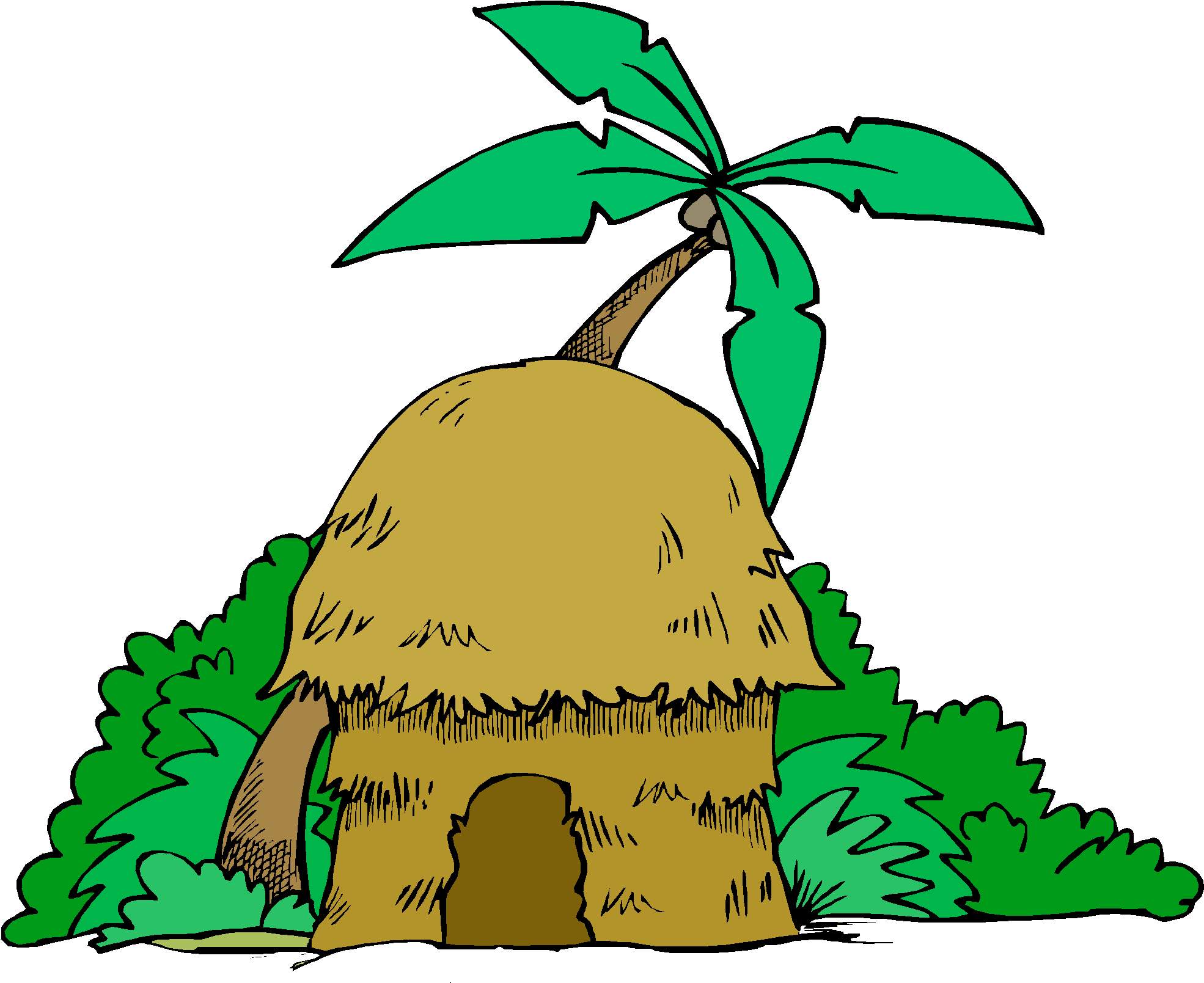 Cartoon Jungle Tree - Jungle Cartoon Tree House (2094x1850)