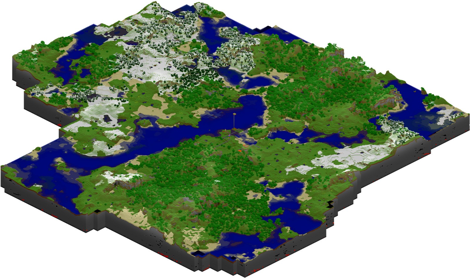 Minecraft World Maps - Map Of Minecraft World (1600x993)