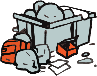 Trash Outside The Container - Container (400x400)