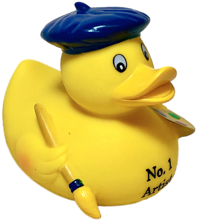 Artist Rubber Duck - Bath Toy (500x500)