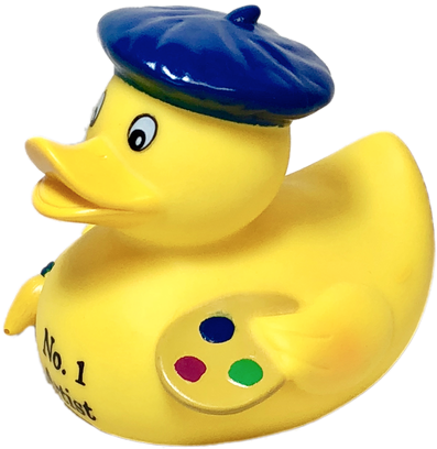 Artist Rubber Duck - Bath Toy (500x500)