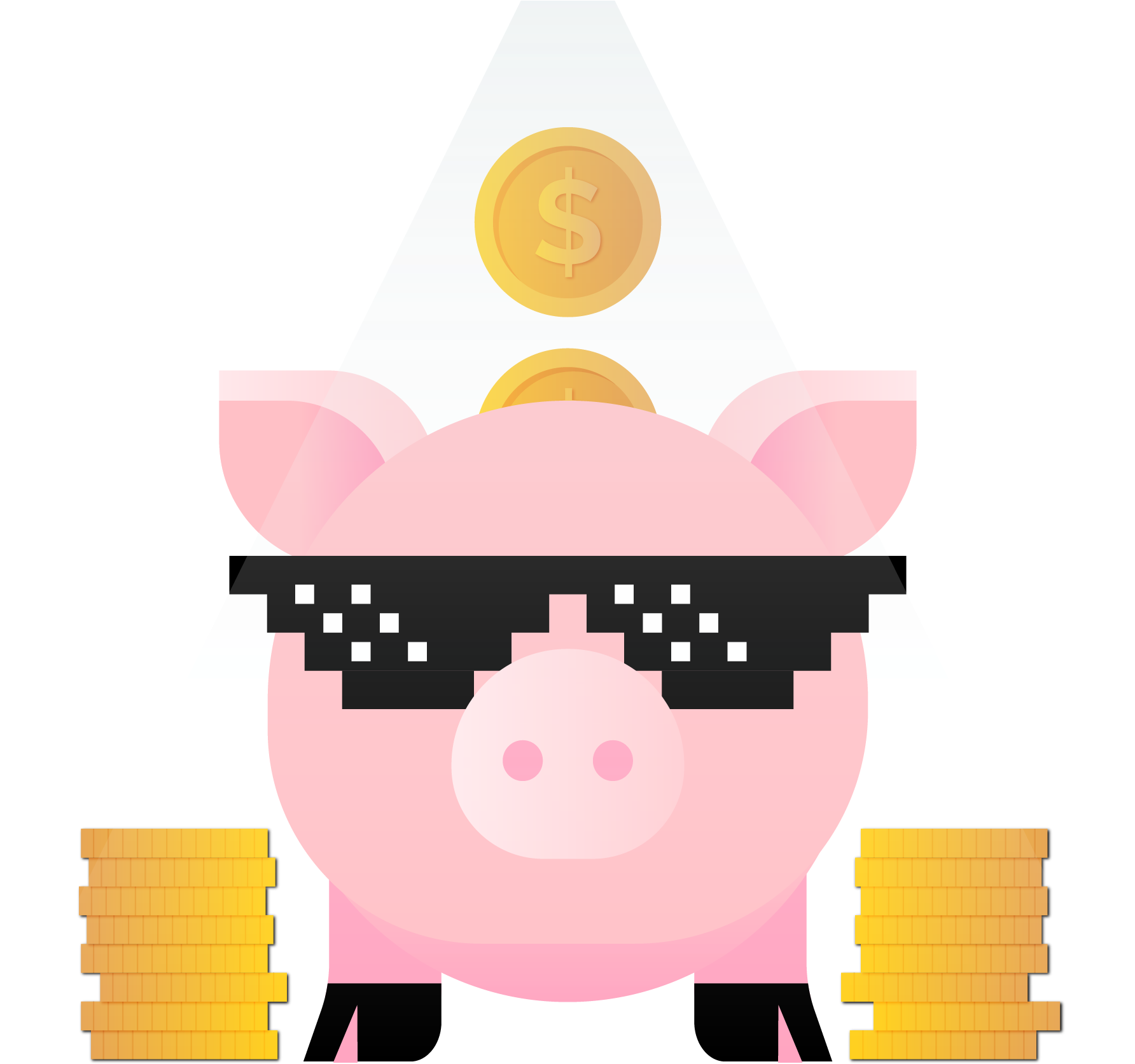 Money Milas Lechon Music Stick Figure - Cartoon (1791x1687)