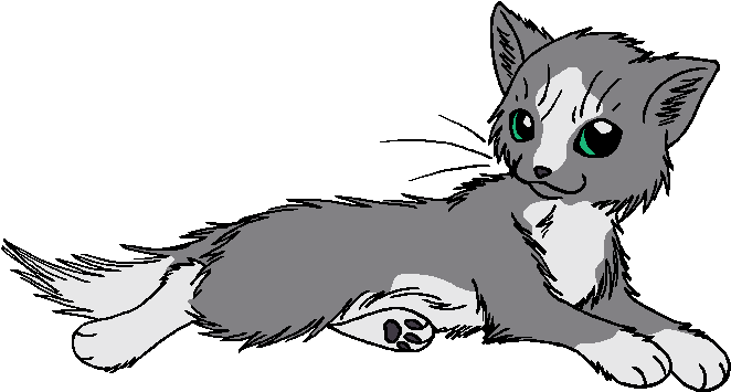 Misty - Tabby Cat Lineart (711x401)