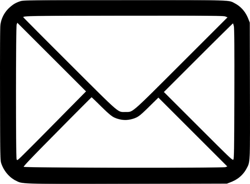 E Letter Envelope Postal Comments - Ícone Email Png Branco (980x722)