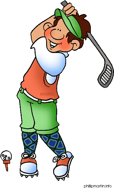 Lady Golfer Clip Art - Golfer Clip Art (414x648)