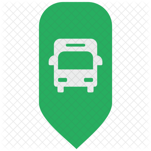 Bus Station Icon Black Green Clip Art At - Bus Station Icon Png (512x512)