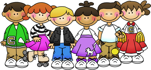 Kindergarten Clip Art 9 Wikiclipart - 50's Kids Clipart (507x240)
