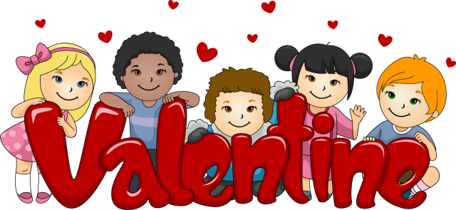 Valentine Clip Art For Kids - Kids Valentines Clip Art (640x295)