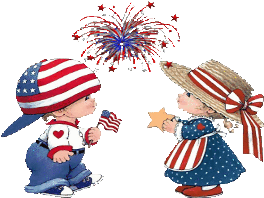 Of July Kids Parade Clipart - God Bless You Animation - (1024x768) Png  Clipart Download, image size:1024x768