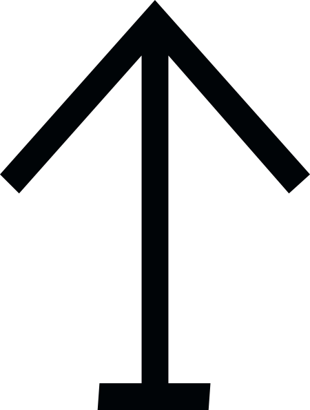 Free Vector Nchart Symbol Int Perch Starboard Clip - Symbol Of The Nile River (450x594)