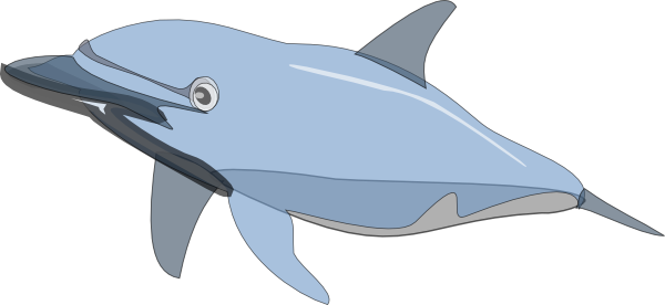 Dolphins Clipart Dolphin Fish - Dolphin Clip Art (600x276)