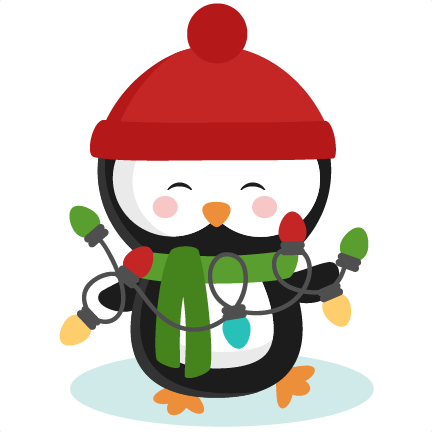 Christmas Penguin Clipart - Cute Christmas Picture Clipart (432x432)