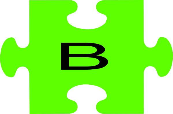 Puzzle Peice B Clip Art - Early Years Foundation Stage (600x396)
