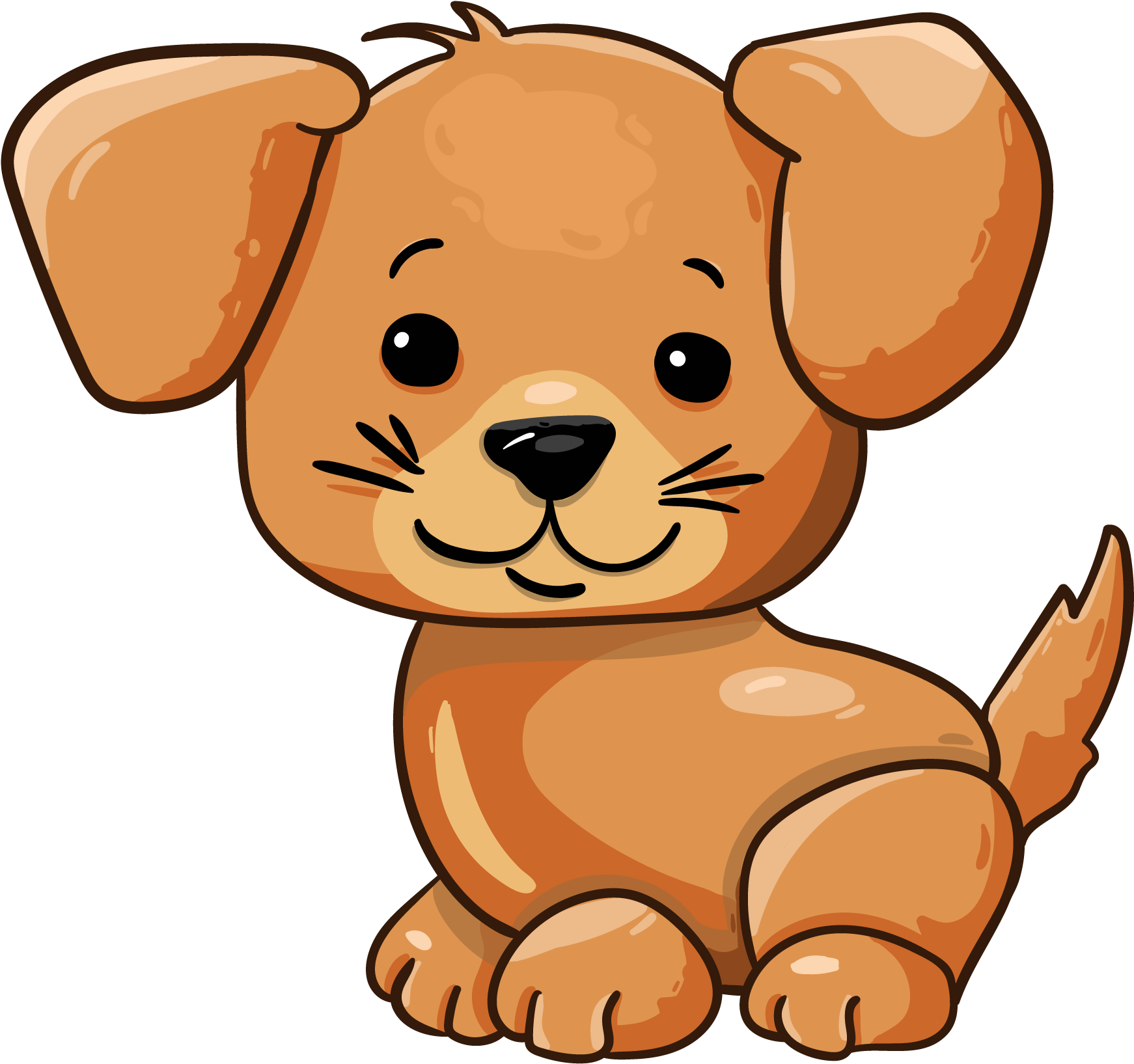 Cartoon Cute Puppy - Puppy (1920x1920)