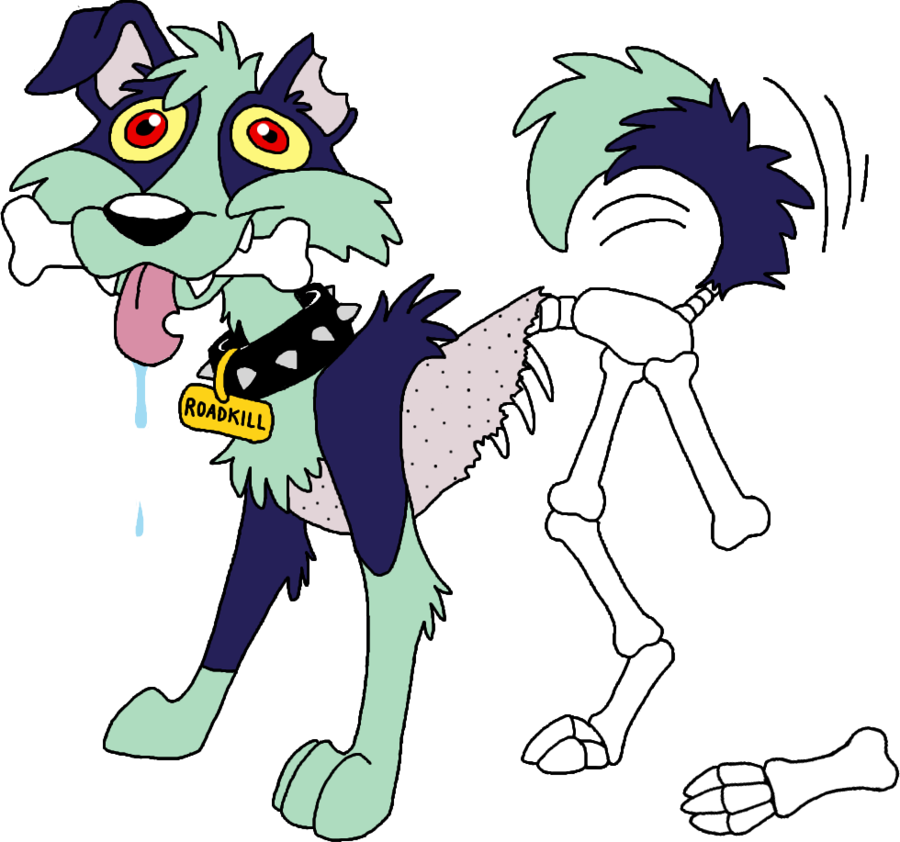 Zombie Dog By Toonskribblez - Zombie Dog Cartoon Png (900x842)