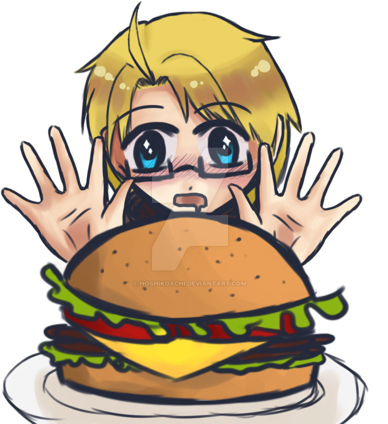 Burgers By Hoshikoxchi - Illustration (800x868)