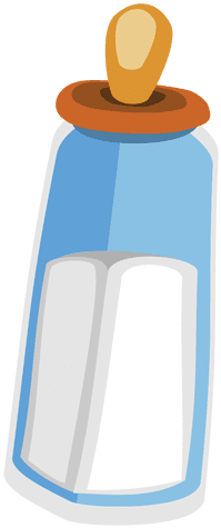 Cartoon Baby Bottle Transpa Png Svg Vector - Baby Bottle Transparent Background (512x512)