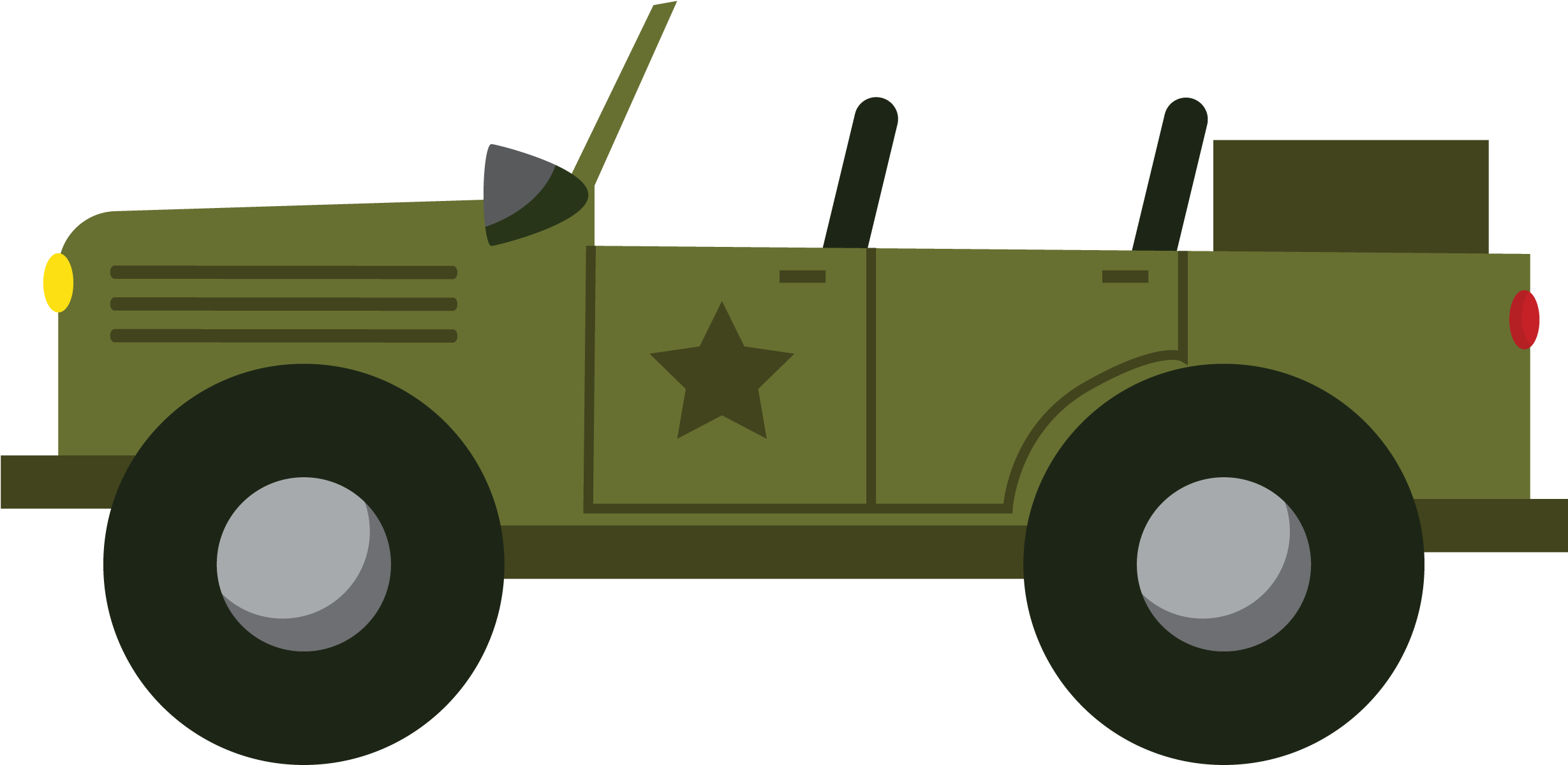 Photo By - Army Truck Clip Art (2657x1344)