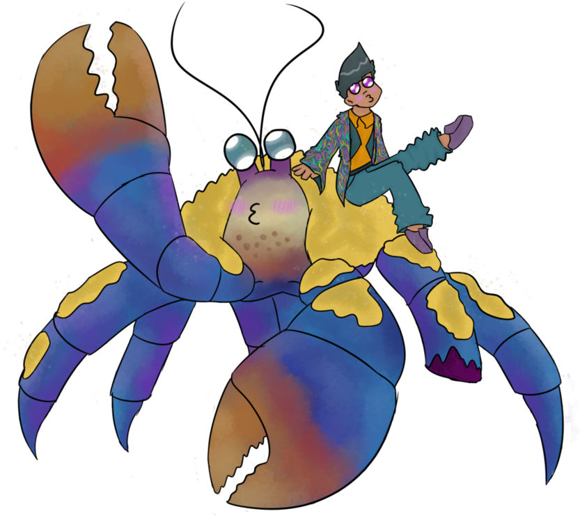 A Crab And A Mexican By Mixieroast - A Crab And A Mexican By Mixieroast (894x894)