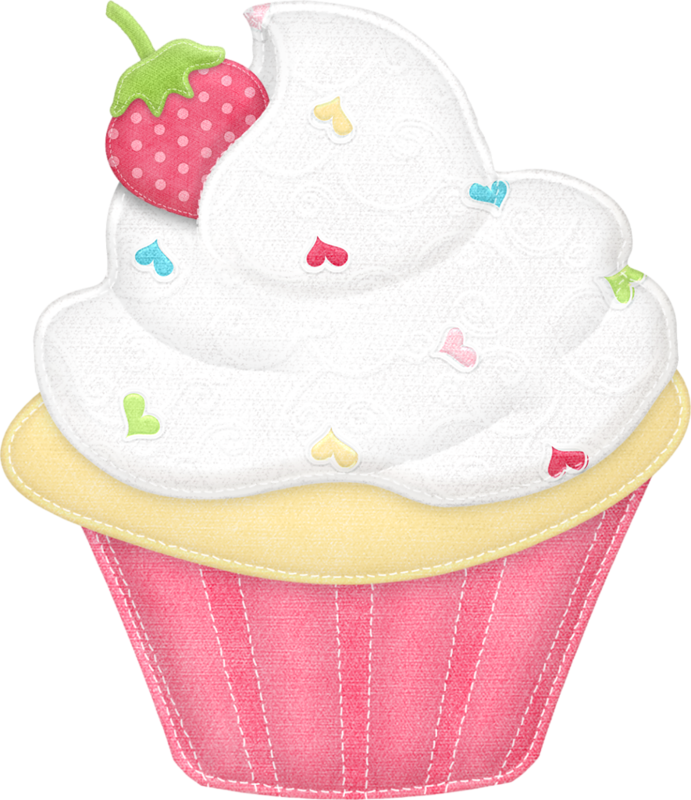 Cute Cliparts ❤ ○•‿t✿p⁀cupcakes‿✿⁀•○ - June Cupcake Clipart (691x800)