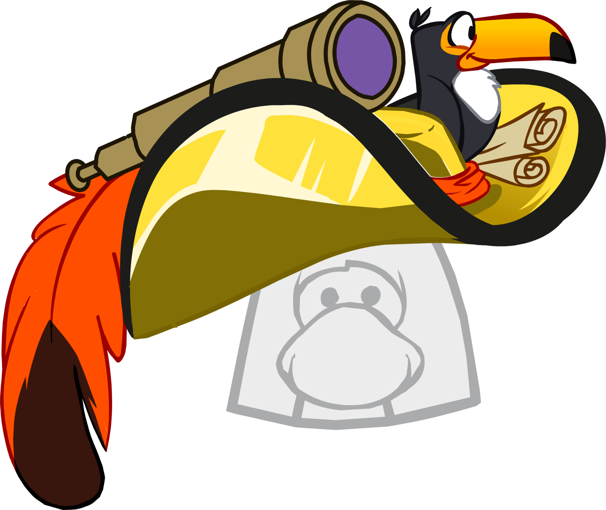 Club Penguin Pirate Hat (2000x1684)