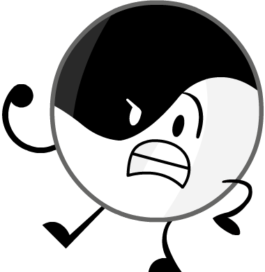 Image Acwagt Yin Yang Posepng Battle For Dream Island - Battle For Dream Island Yin Yang (380x391)