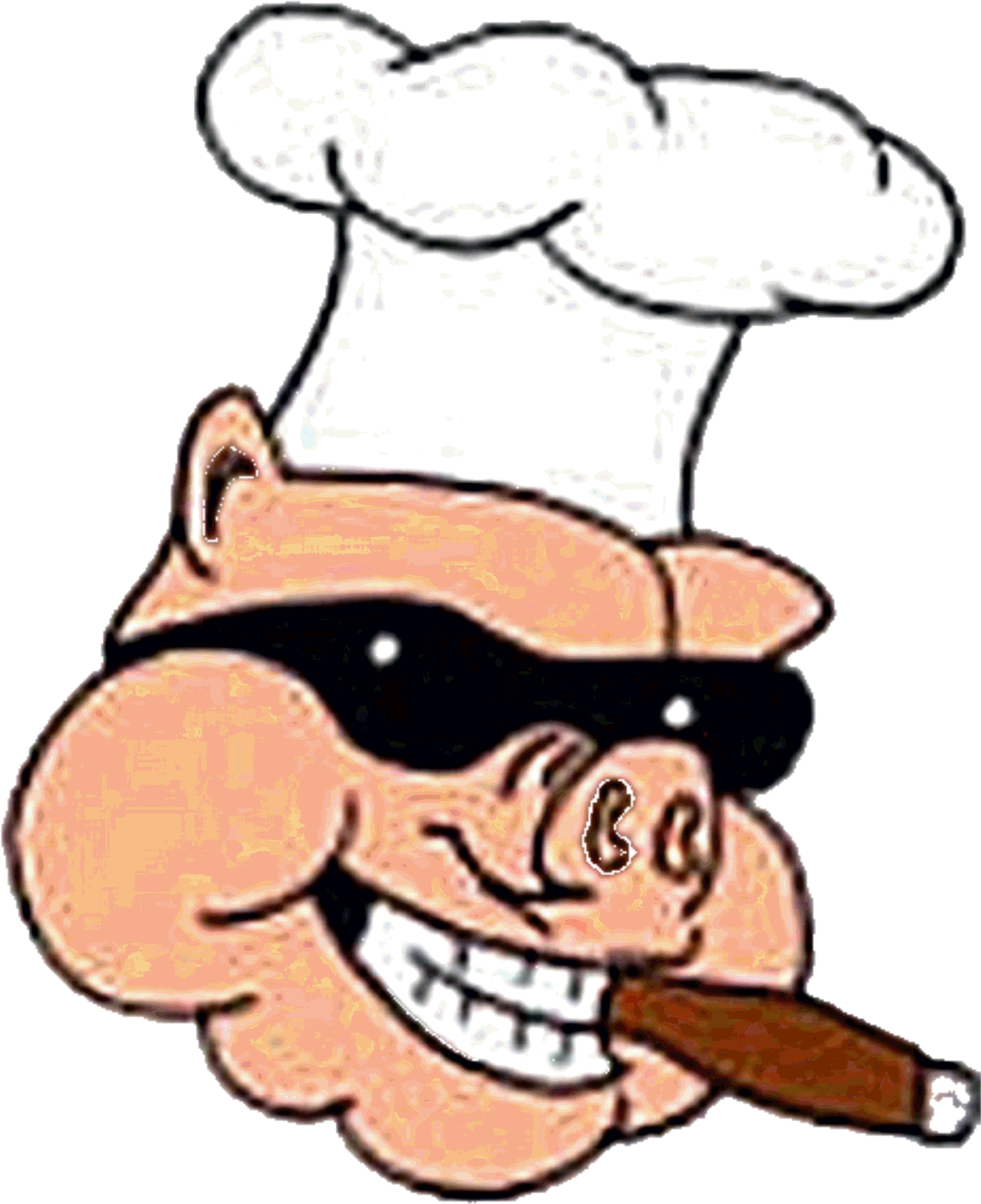 Bbq Pig Clipart - Funny Cartoon Pig Faces (1632x2048)