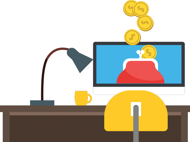 Online Banking Clipart Financial Bank - Bank (640x480)