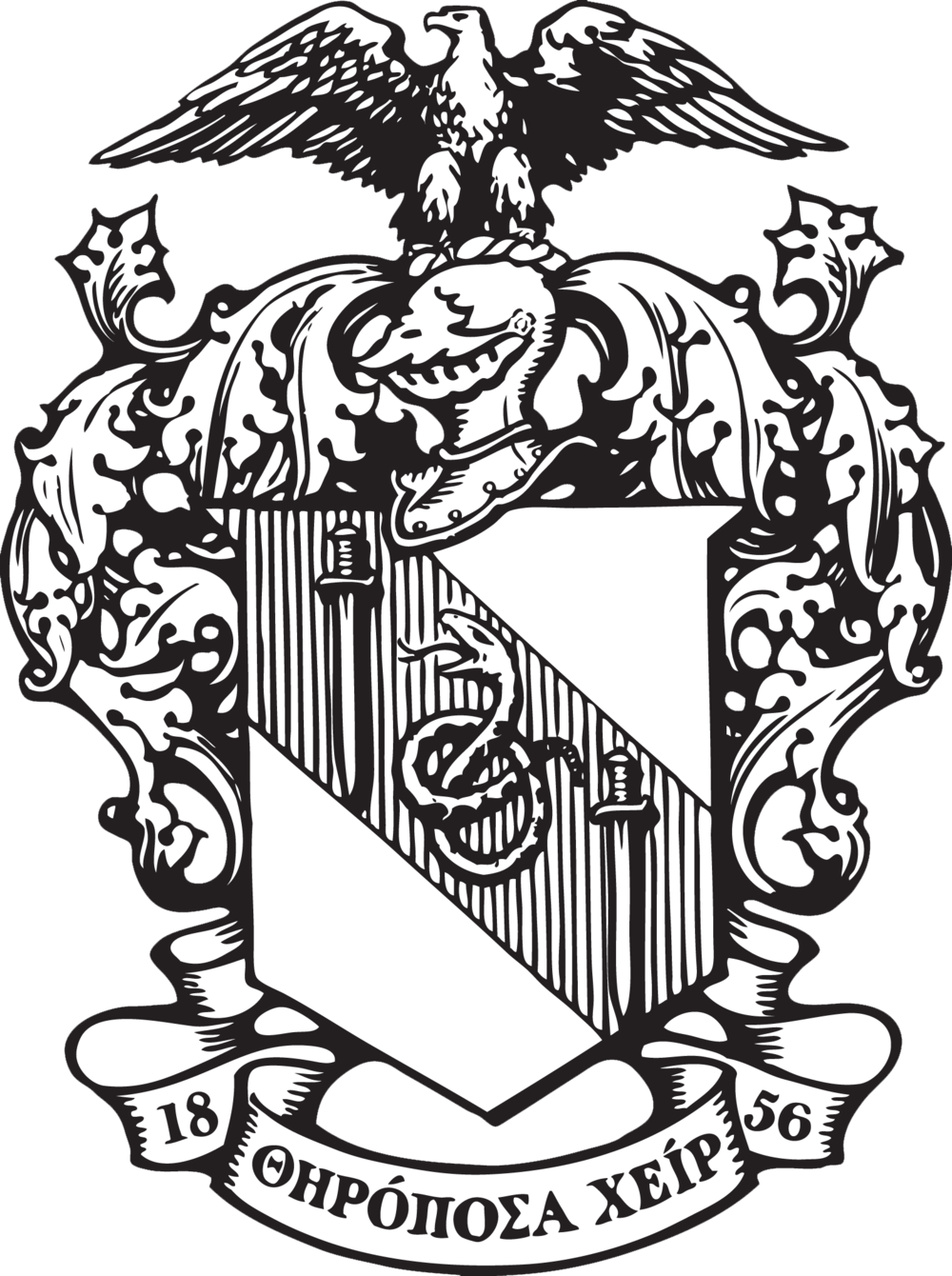 Theta Chi Gala Invite And Rsvp - Theta Chi Fraternity Crest (1000x1340)