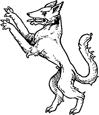 Click To R - Heraldic Wolf (344x450)
