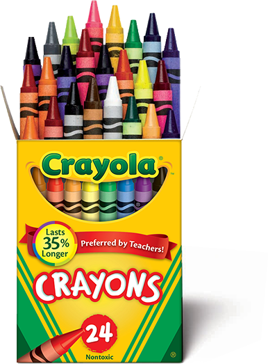 Crayola Crayons- 24 Pack (386x523)