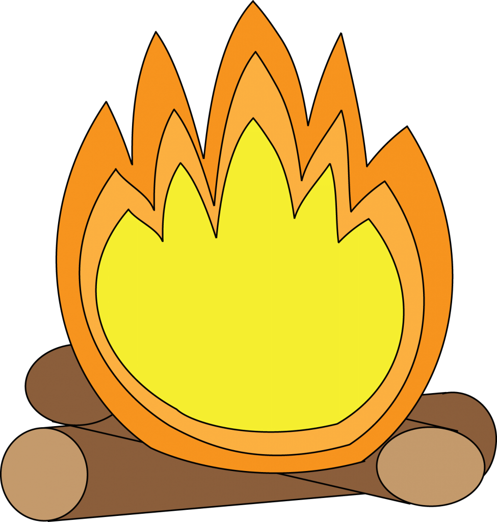 Best Campfire Clipart - Campfire Cartoon Transparent (975x1024)