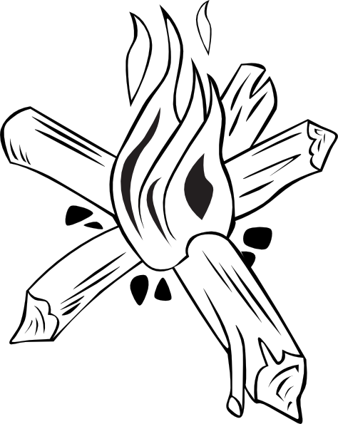 Campfires And Cooking Cranes 23 Clip Art At Clker - Star Campfire (598x750)
