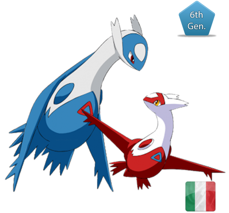 Latios And Latias With Megastone - Latios And Latias (458x458)