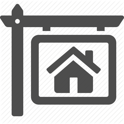 To To Find A New Home Let Us Help You Today - Real Estate Sign Icon (512x512)