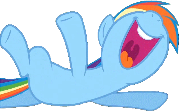 Rainbow Dash Twilight Sparkle Princess Luna Pinkie - Mlp Rainbow Dash Laugh (672x486)