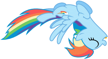 Rainbow Dash Pinkie Pie Rarity Twilight Sparkle Applejack - Rainbow Dash Spinning Gif (500x520)